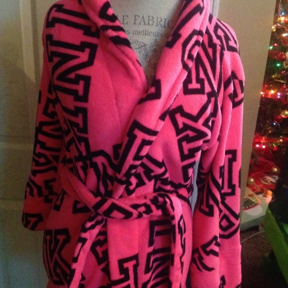 VICTORIA SECRET PINK LOGO ROBE XS-S - Picture 2 of 8